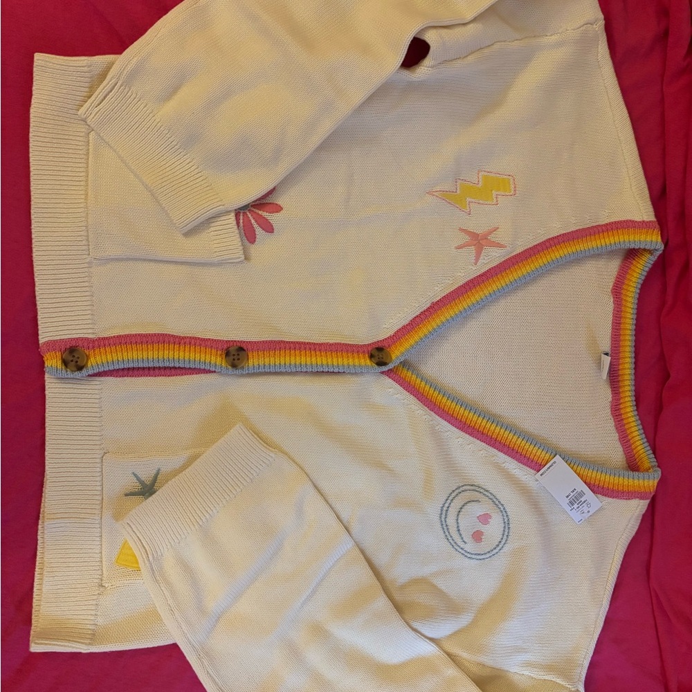 Old Navy Multicolor Trim Cardigan